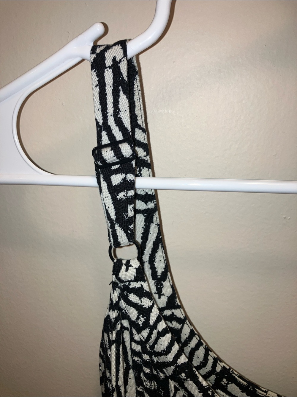Ava & Viv Black and White Geometric Maxi Dress Spaghetti Straps Size X - Picture 3 of 4